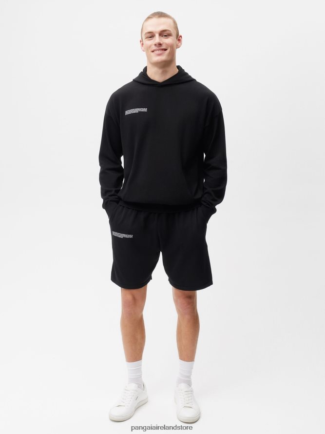 Women Pangaia Clothes Organic Cotton Knit Shorts TT8Z42226 Black