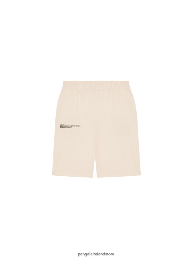 Women Pangaia Clothes Organic Cotton Knit Shorts TT8Z42269 Sand