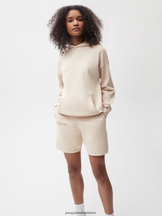 Women Pangaia Clothes Organic Cotton Knit Shorts TT8Z42269 Sand