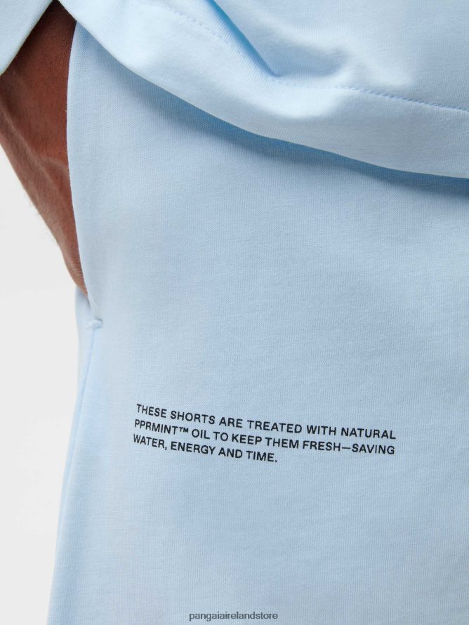 Women Pangaia Clothes Organic Cotton Pajama Loose Shorts TT8Z42436 Moonstone Blue