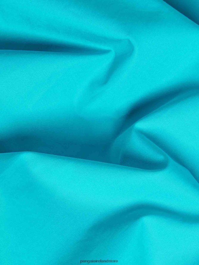 Women Pangaia Clothes Organic Cotton Poplin Elasticated Shorts TT8Z42274 Peacock Blue