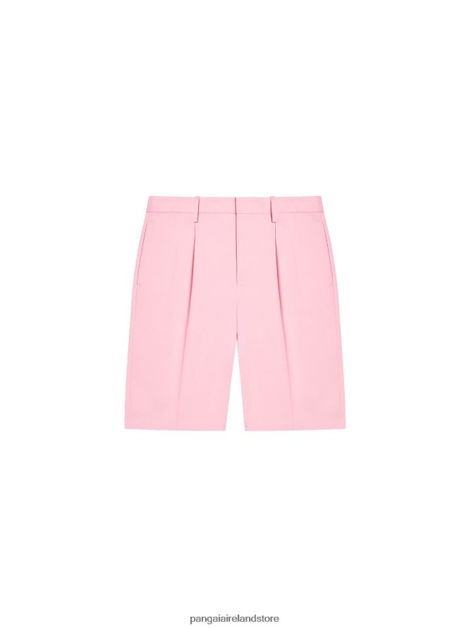 Women Pangaia Clothes Organic Cotton Tailored Shorts TT8Z42234 Sakura Pink