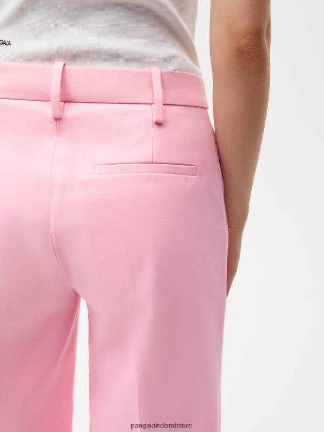 Women Pangaia Clothes Organic Cotton Tailored Shorts TT8Z42234 Sakura Pink