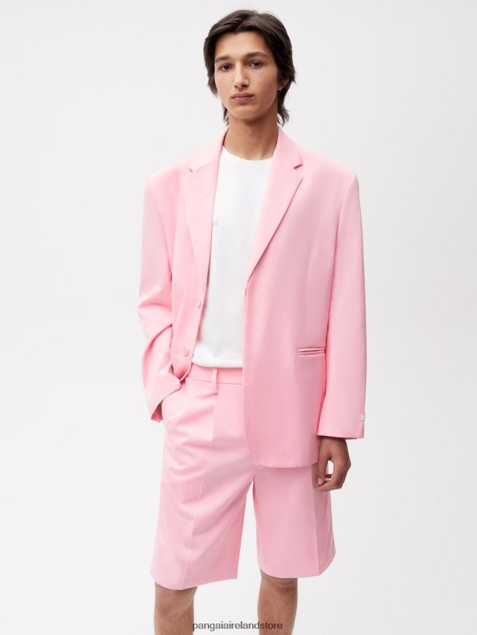 Women Pangaia Clothes Organic Cotton Tailored Shorts TT8Z42234 Sakura Pink