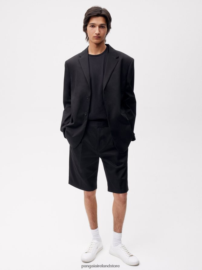 Women Pangaia Clothes Organic Cotton Tailored Shorts TT8Z42263 Black