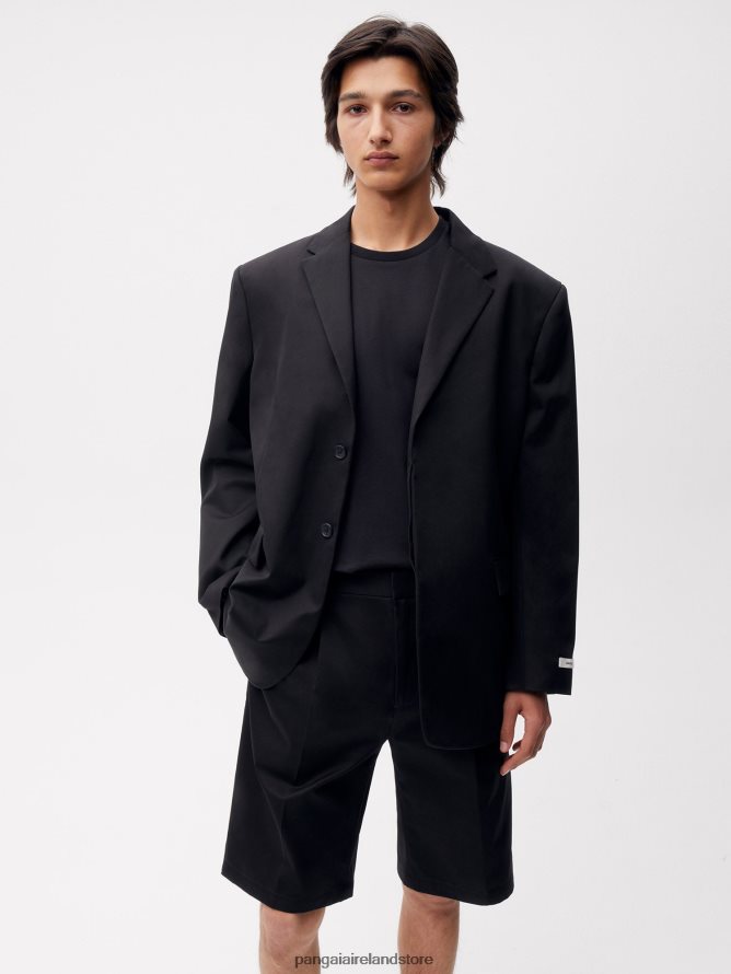 Women Pangaia Clothes Organic Cotton Tailored Shorts TT8Z42263 Black