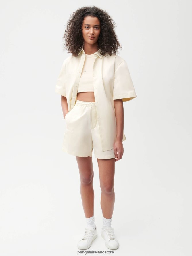 Women Pangaia Clothes Pineapple Long Shorts TT8Z42242 Elderflower