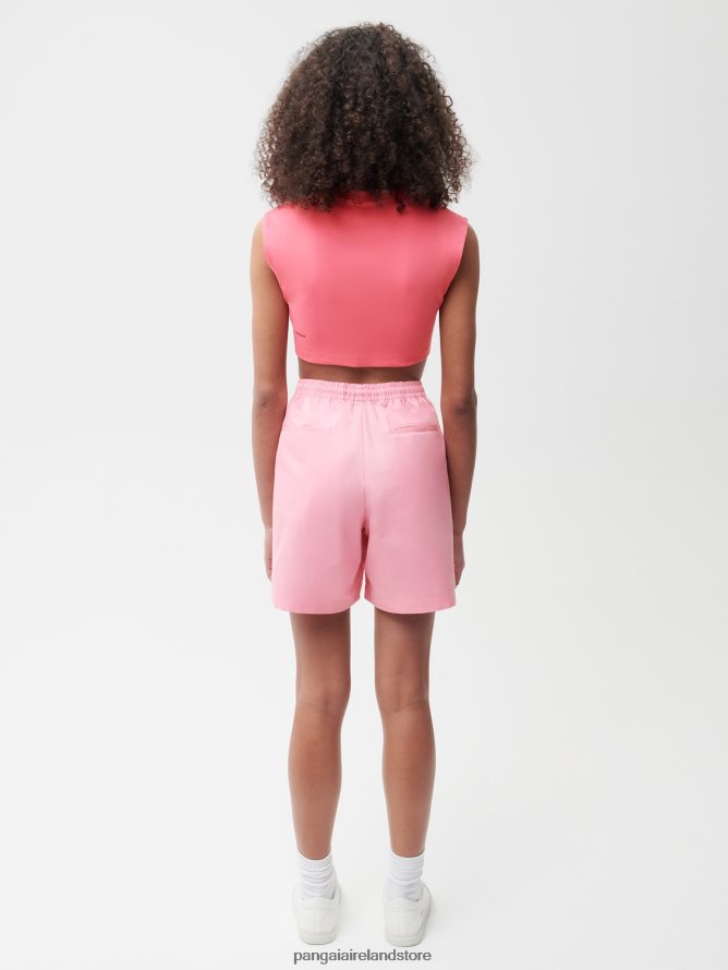 Women Pangaia Clothes Pineapple Long Shorts TT8Z42267 Sakura Pink