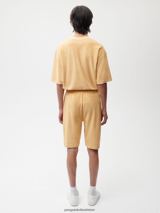 Women Pangaia Clothes Towelling Long Shorts TT8Z42243 Dark Sand