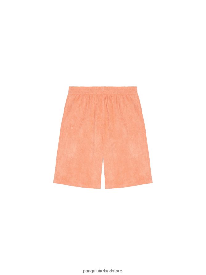 Women Pangaia Clothes Towelling Long Shorts TT8Z42277 Peach Perfect