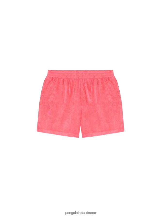 Women Pangaia Clothes Towelling Shorts TT8Z42244 Lotus Pink