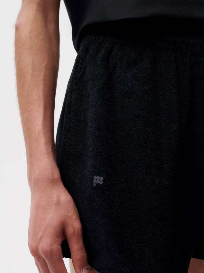 Women Pangaia Clothes Towelling Shorts TT8Z42284 Black