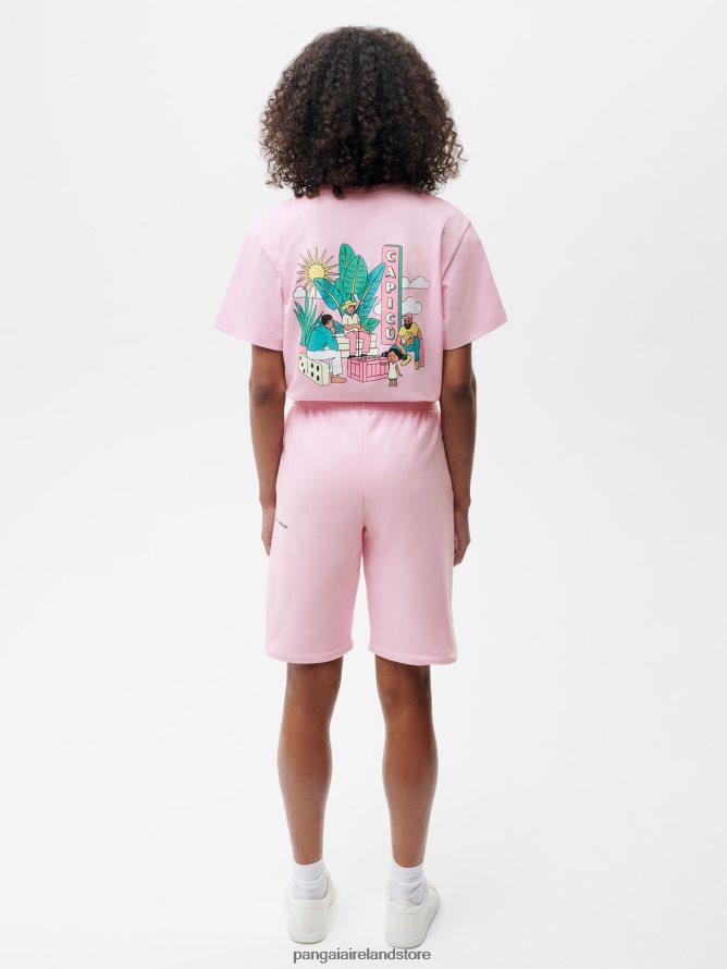 Women Pangaia Clothes X Roberto Lugo 365 Long Shorts TT8Z42228 Funghi Pink
