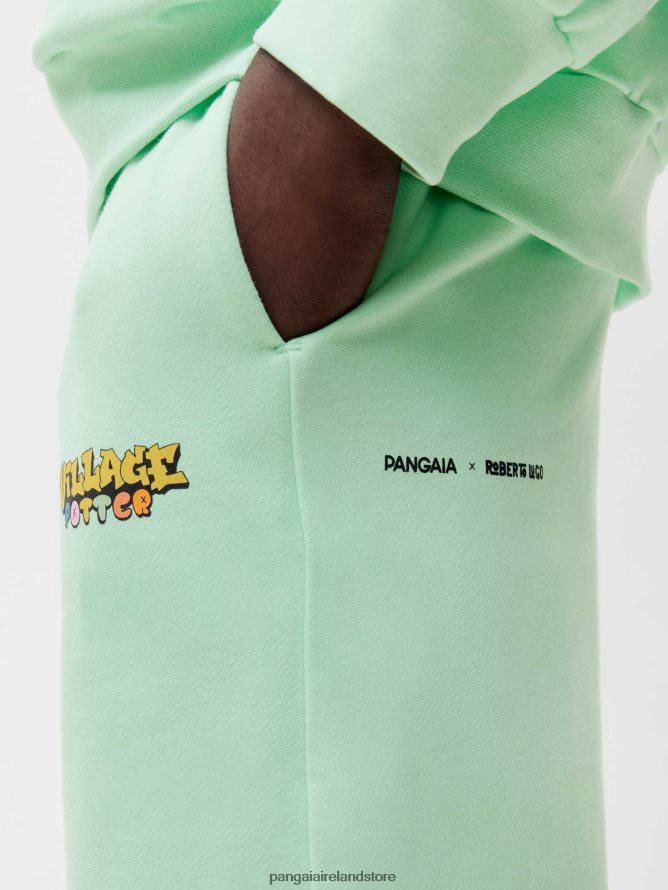 Women Pangaia Clothes X Roberto Lugo 365 Long Shorts TT8Z42279 Lagoon Blue