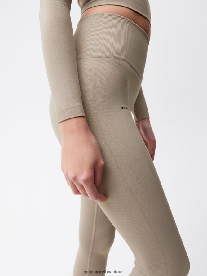 Women Pangaia Clothes Motion Leggings TT8Z42406 Taupe