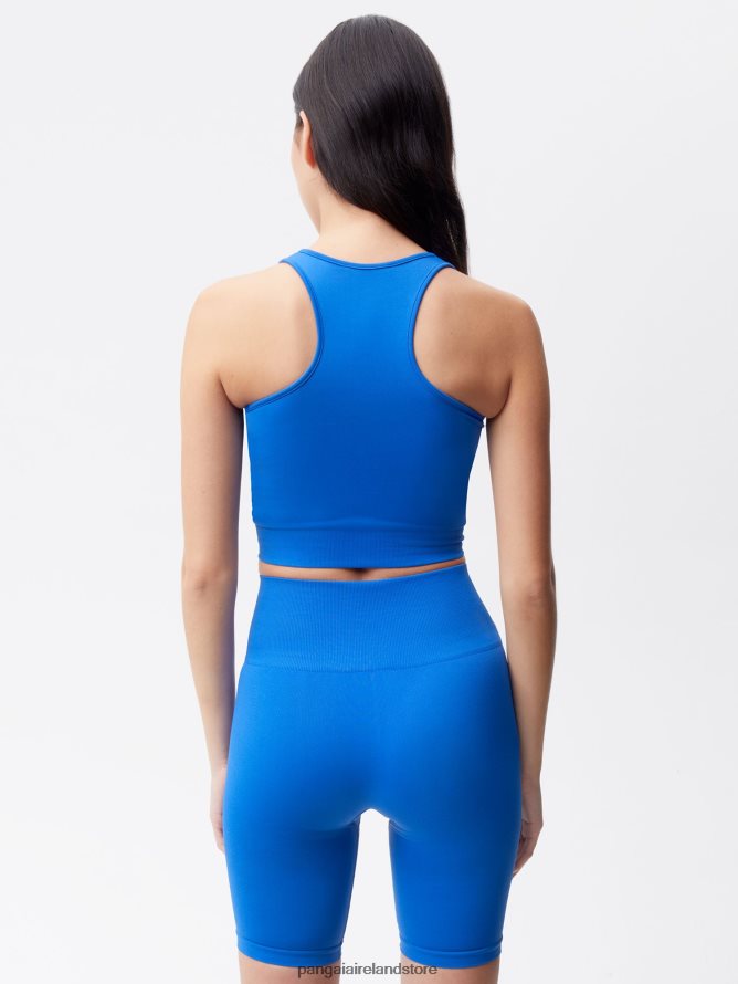 Women Pangaia Clothes Motion Ribbed Tank Top TT8Z42127 Cobalt Blue