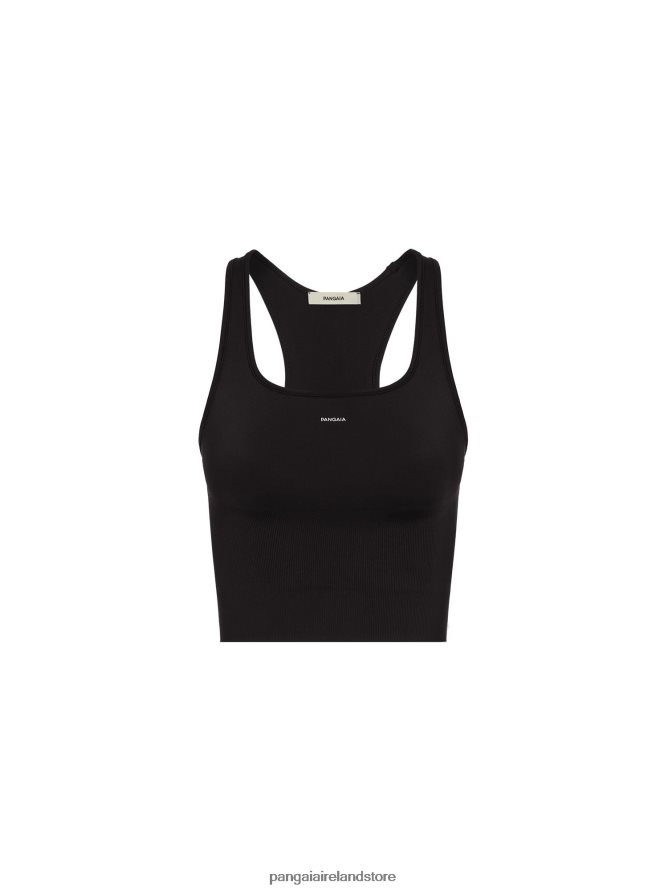 Women Pangaia Clothes Motion Ribbed Tank Top TT8Z42128 Black