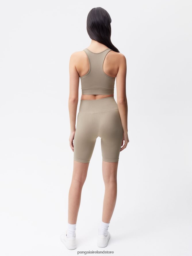 Women Pangaia Clothes Motion Shorts TT8Z42408 Taupe