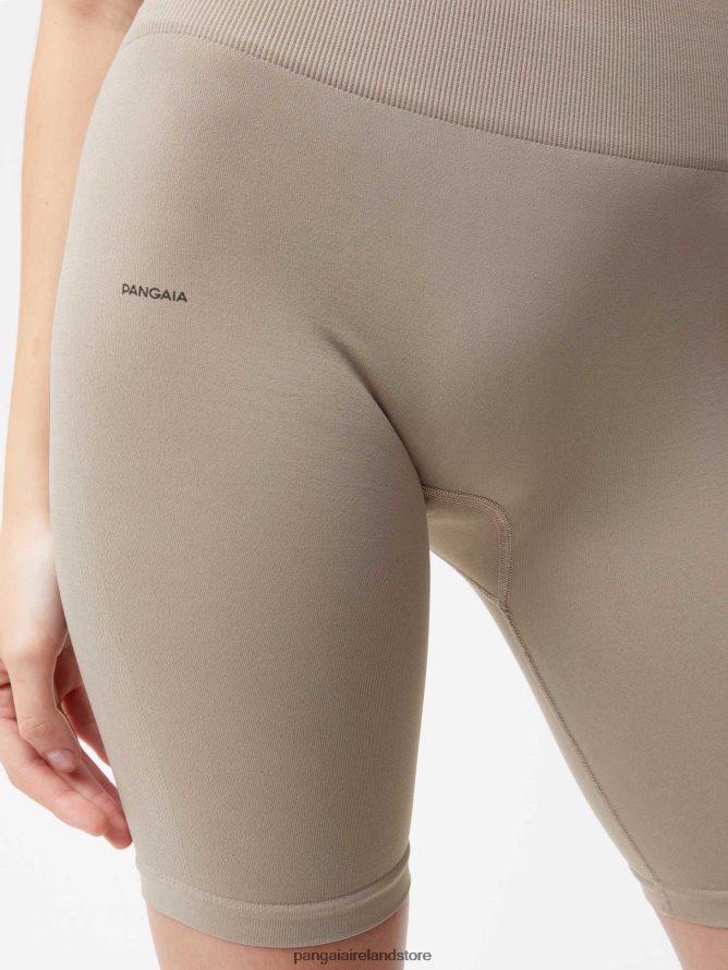 Women Pangaia Clothes Motion Shorts TT8Z42408 Taupe