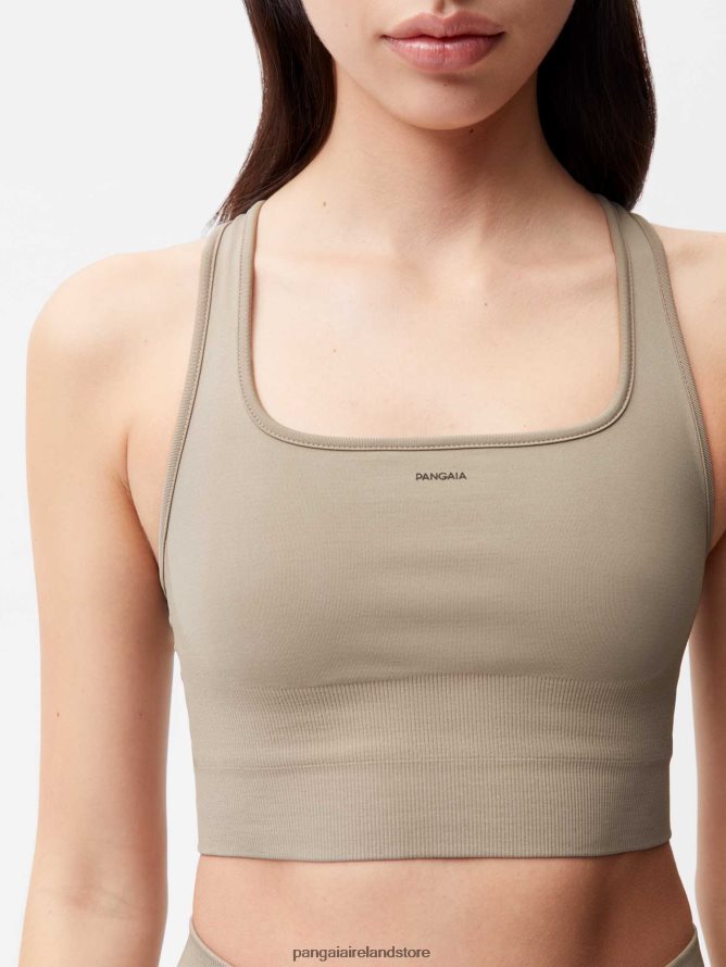 Women Pangaia Clothes Motion Sports Bra TT8Z42407 Taupe