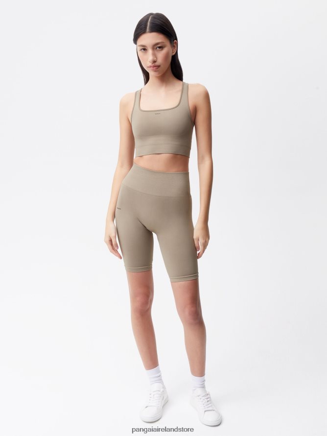 Women Pangaia Clothes Motion Sports Bra TT8Z42407 Taupe