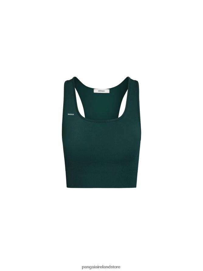 Women Pangaia Clothes Motion Sports Bra TT8Z42413 Foliage Green