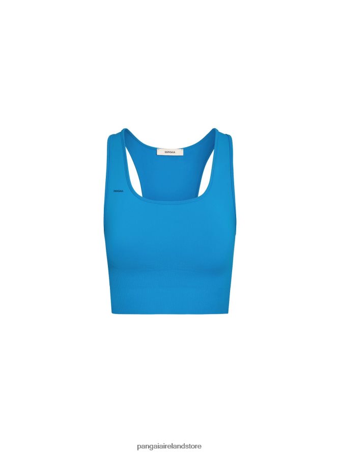 Women Pangaia Clothes Motion Sports Bra TT8Z42424 Cerulean Blue