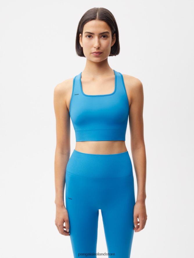 Women Pangaia Clothes Motion Sports Bra TT8Z42424 Cerulean Blue