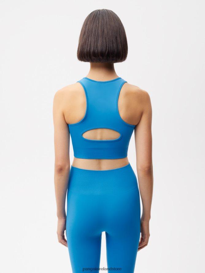 Women Pangaia Clothes Motion Sports Bra TT8Z42424 Cerulean Blue