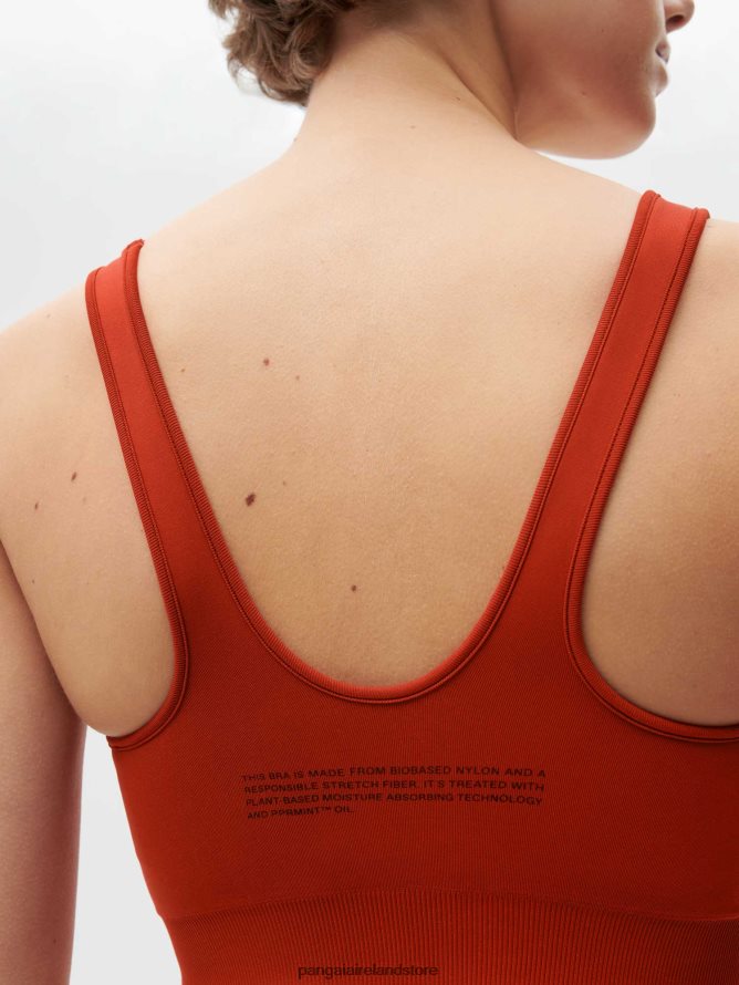 Women Pangaia Clothes Motion X Sports Bra TT8Z42422 Jasper Red