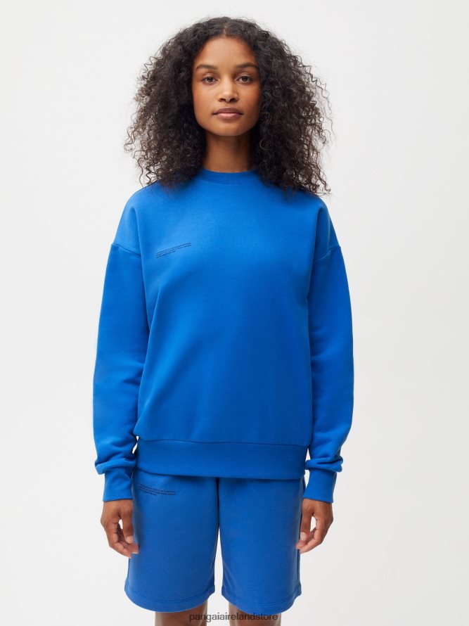 Women Pangaia Clothes 365 Sweatshirt TT8Z42106 Cobalt Blue