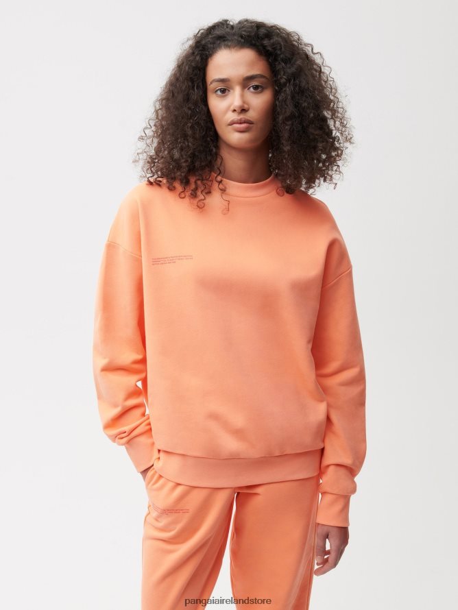 Women Pangaia Clothes 365 Sweatshirt TT8Z42108 Papaya