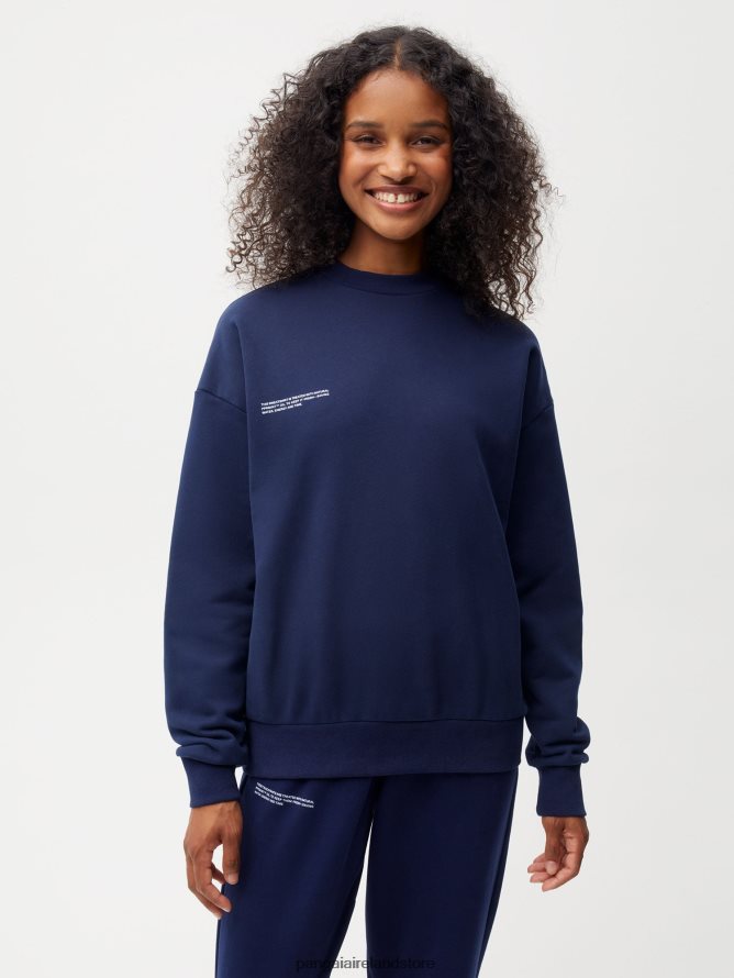 Women Pangaia Clothes 365 Sweatshirt TT8Z4276 Navy Blue