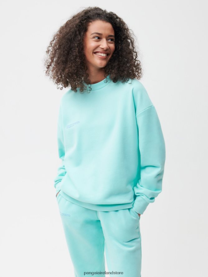 Women Pangaia Clothes 365 Sweatshirt TT8Z4298 Jade Vine