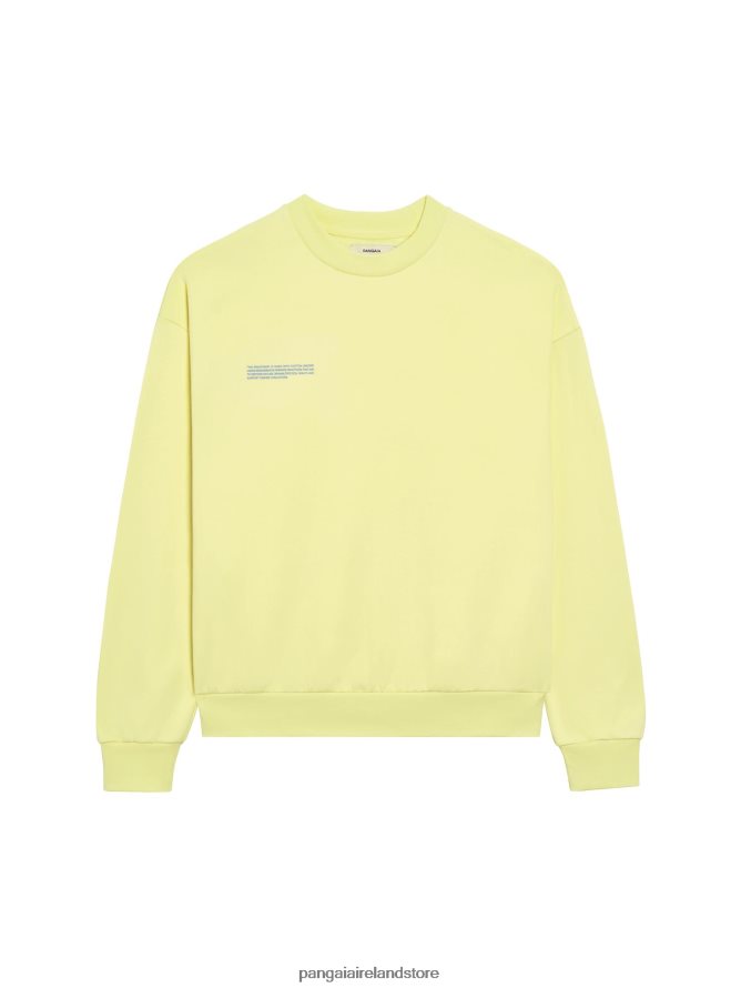 Women Pangaia Clothes In Conversion Cotton Sweatshirt TT8Z42118 Sunbeam Yellow
