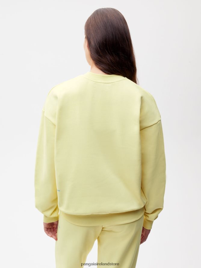 Women Pangaia Clothes In Conversion Cotton Sweatshirt TT8Z42118 Sunbeam Yellow