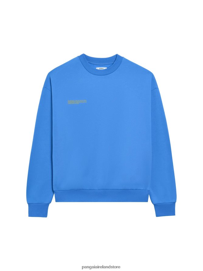 Women Pangaia Clothes In Conversion Cotton Sweatshirt TT8Z4297 Water Blue