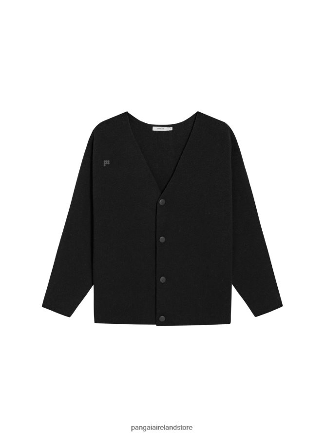 Women Pangaia Clothes Recycled Cashmere Cardigan TT8Z4284 Black