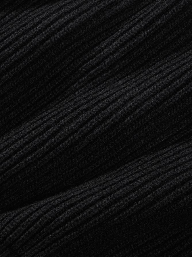 Women Pangaia Clothes Recycled Cashmere Funnel - Neck Sweater TT8Z42101 Black