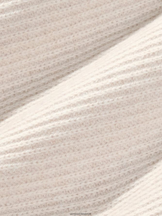 Women Pangaia Clothes Recycled Cashmere Funnel - Neck Sweater TT8Z4285 Oatmeal