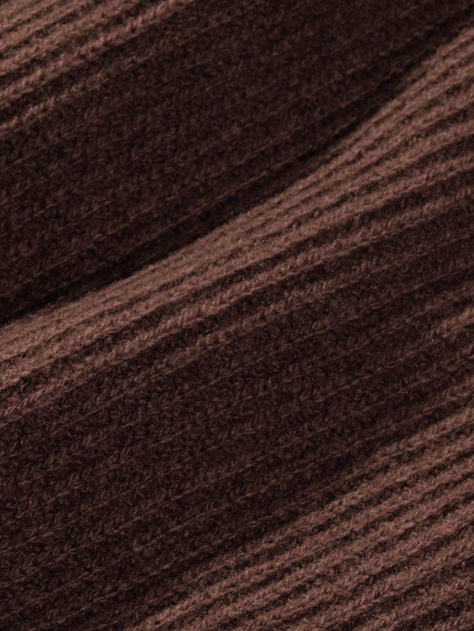 Women Pangaia Clothes Recycled Cashmere Funnel - Neck Sweater TT8Z4287 Chestnut Brown