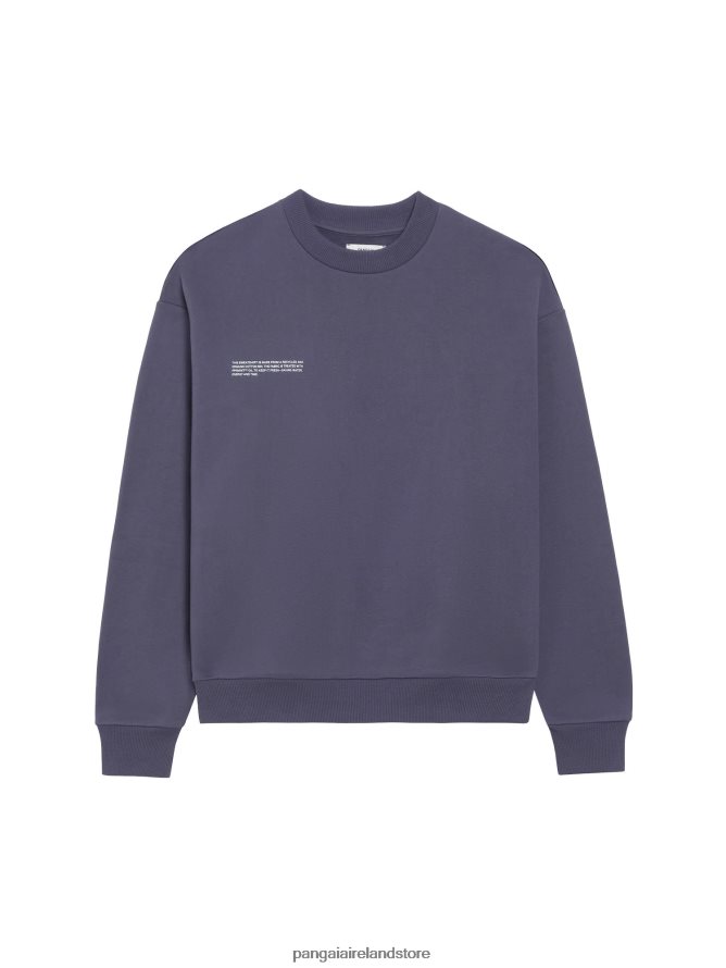 Women Pangaia Clothes Signature Sweatshirt TT8Z42105 Slate Blue