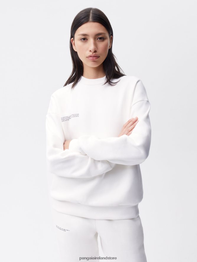 Women Pangaia Clothes Signature Sweatshirt TT8Z42110 Off-White