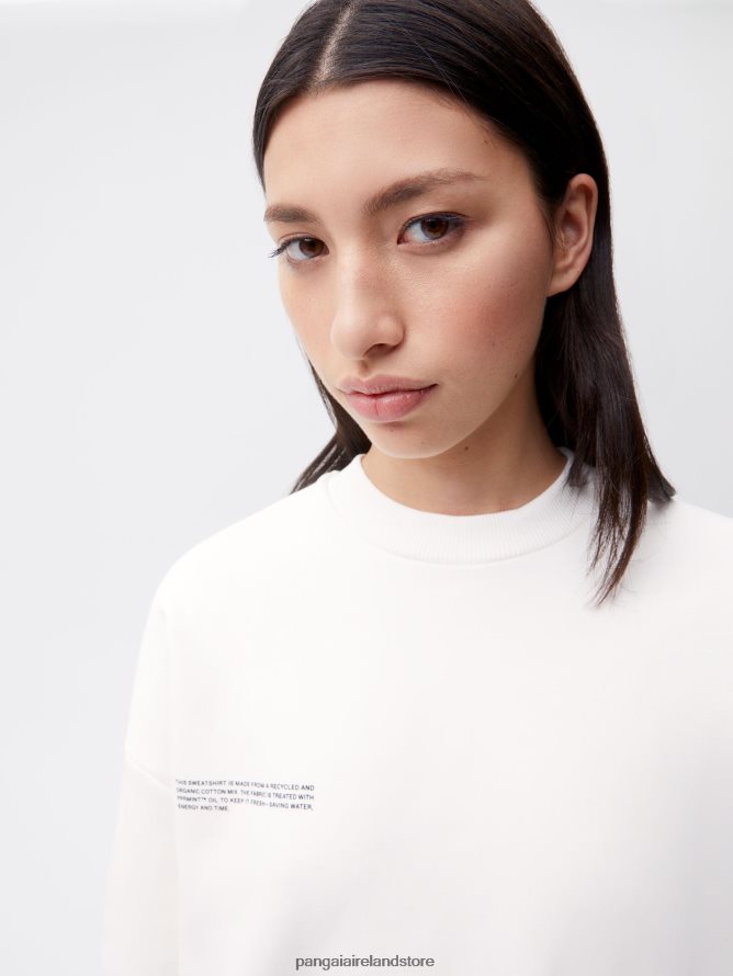 Women Pangaia Clothes Signature Sweatshirt TT8Z42110 Off-White