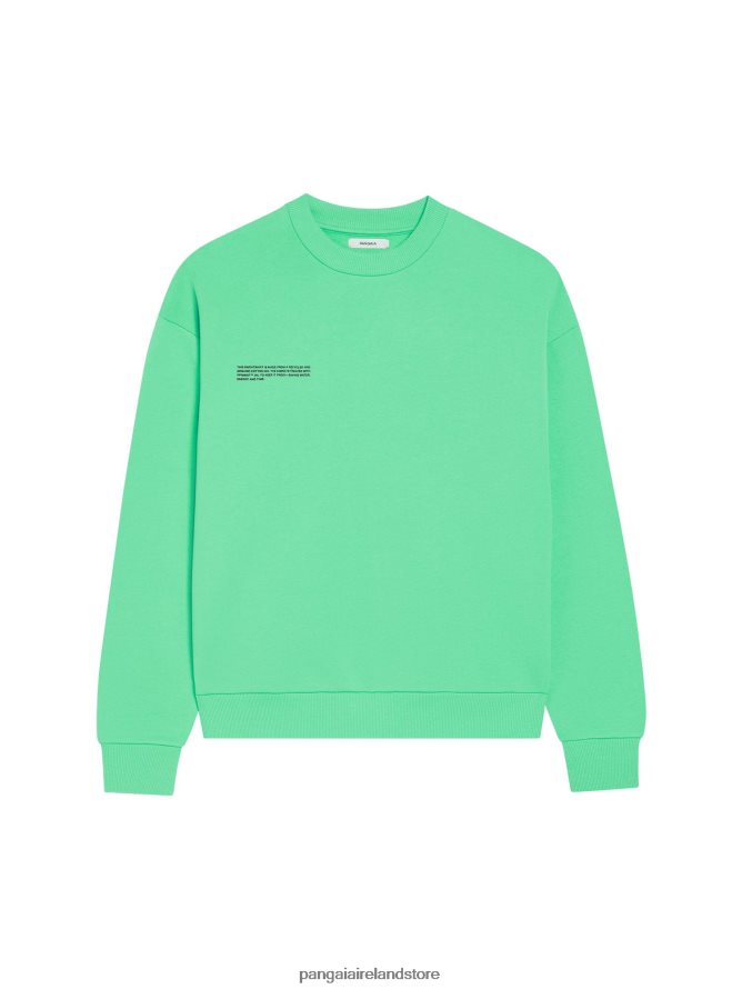 Women Pangaia Clothes Signature Sweatshirt TT8Z42112 Spearmint Green
