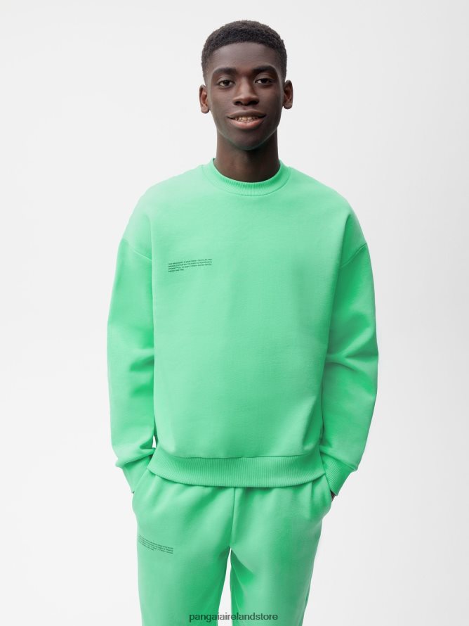 Women Pangaia Clothes Signature Sweatshirt TT8Z42112 Spearmint Green