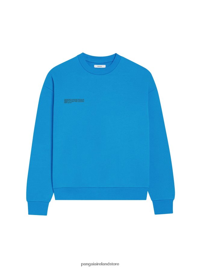 Women Pangaia Clothes Signature Sweatshirt TT8Z42119 Cerulean Blue