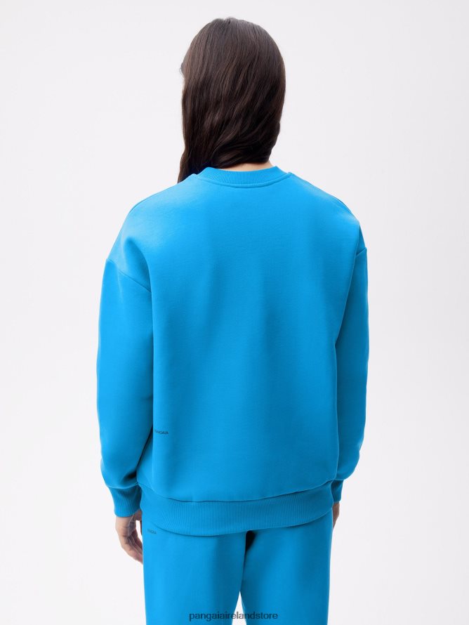 Women Pangaia Clothes Signature Sweatshirt TT8Z42119 Cerulean Blue