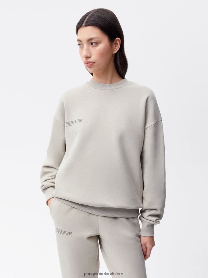 Women Pangaia Clothes Signature Sweatshirt TT8Z4281 Stone