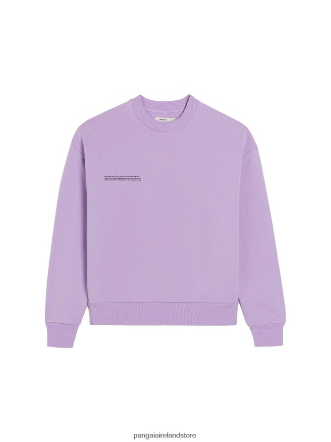 Women Pangaia Clothes Signature Sweatshirt TT8Z4286 Orchid Purple